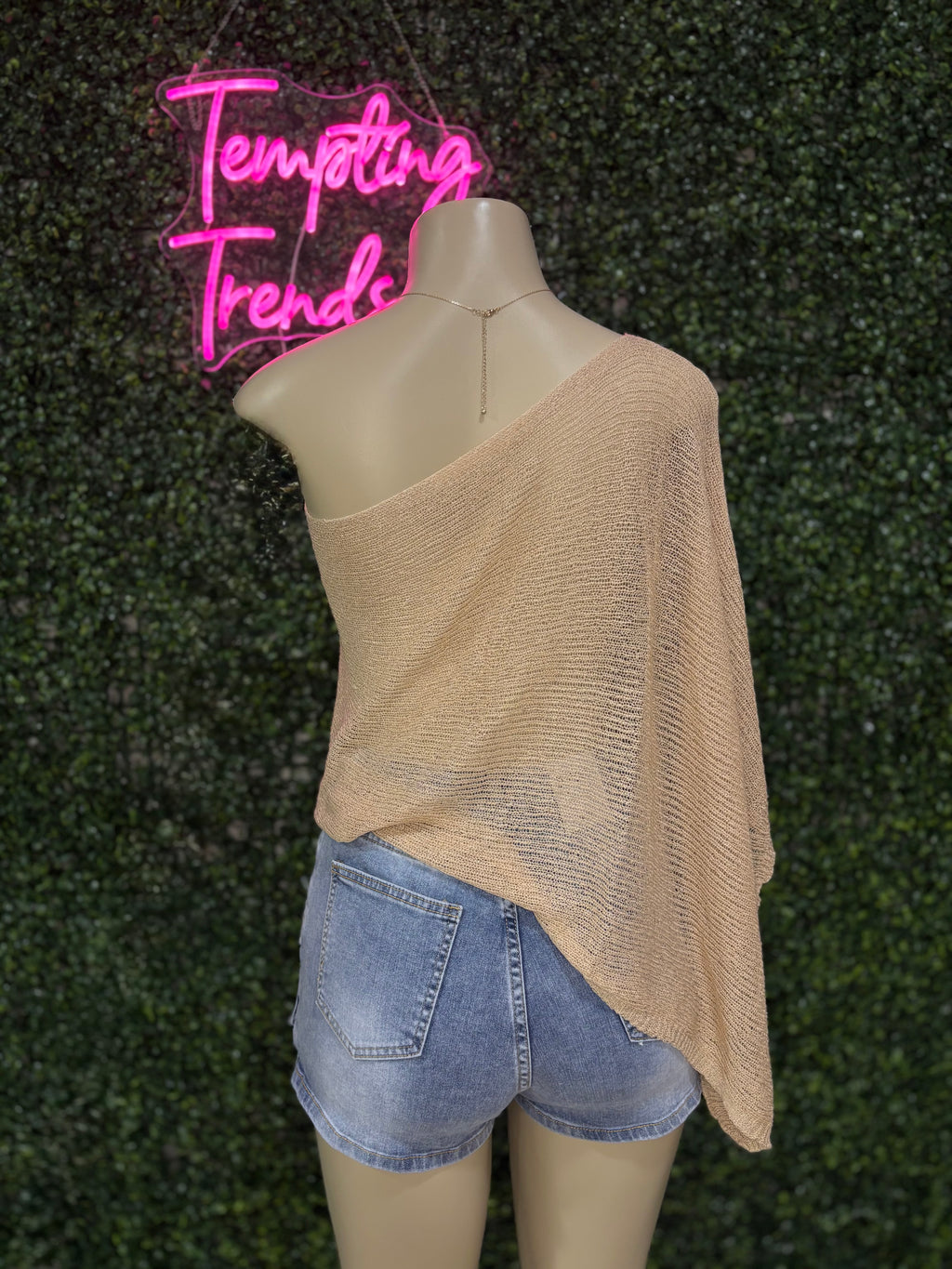 Asymmetrical Knit Sheer Shrug