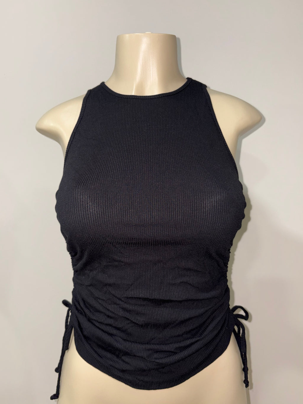Tank top w side ties shirt