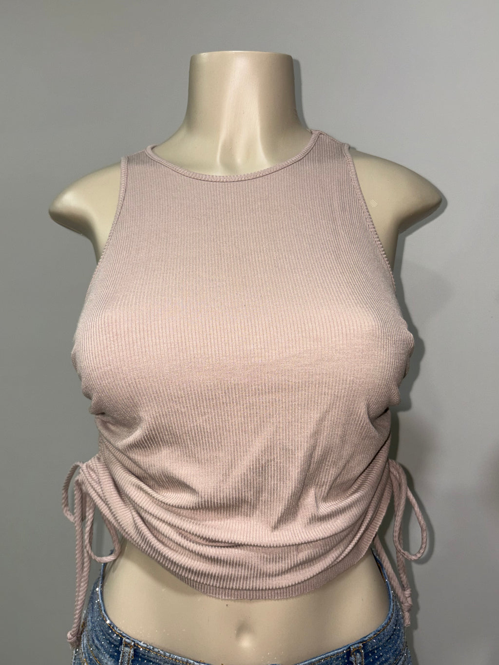 Tank top w side ties shirt