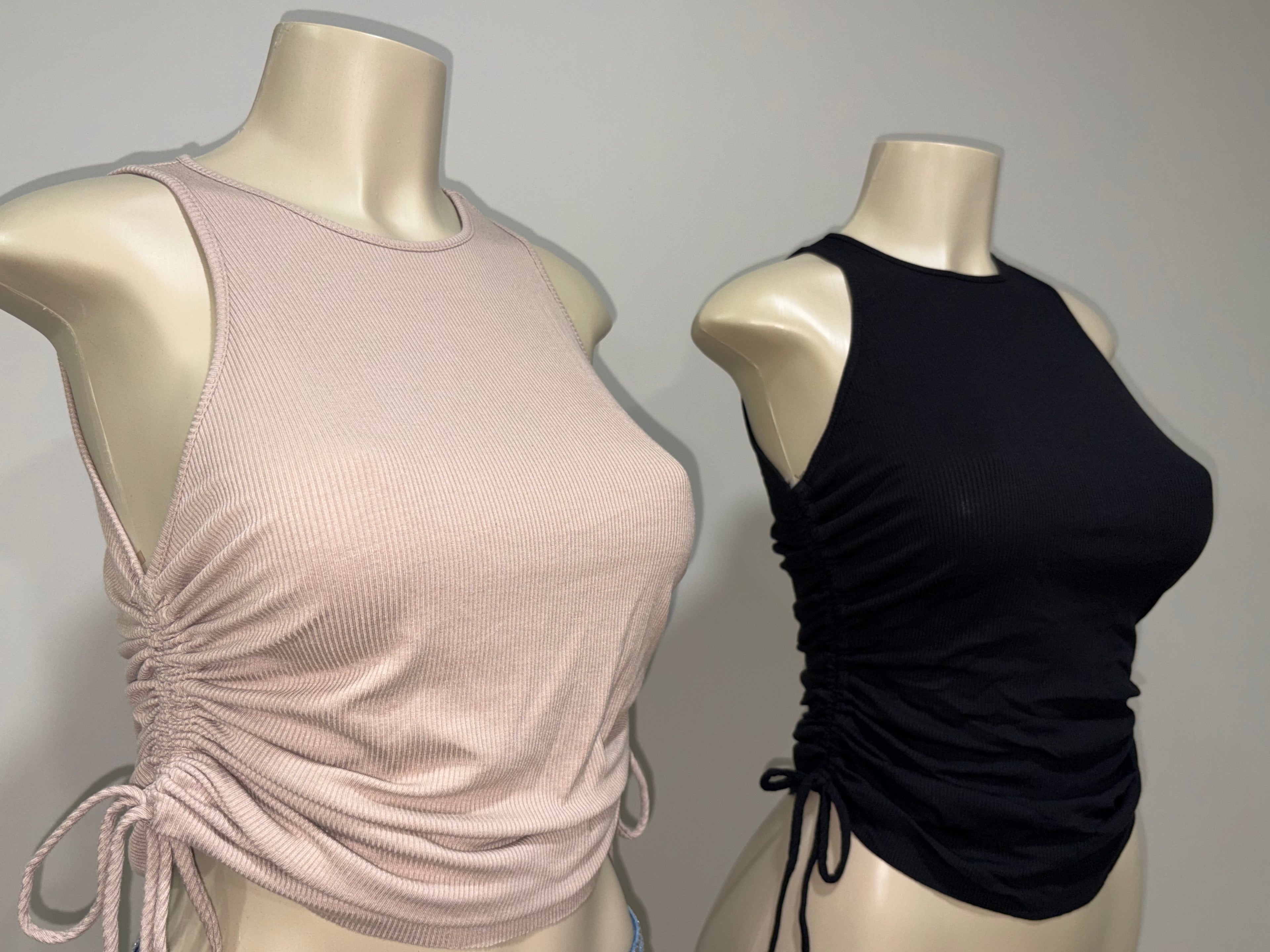 Tank top w side ties shirt