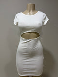 Open front dress