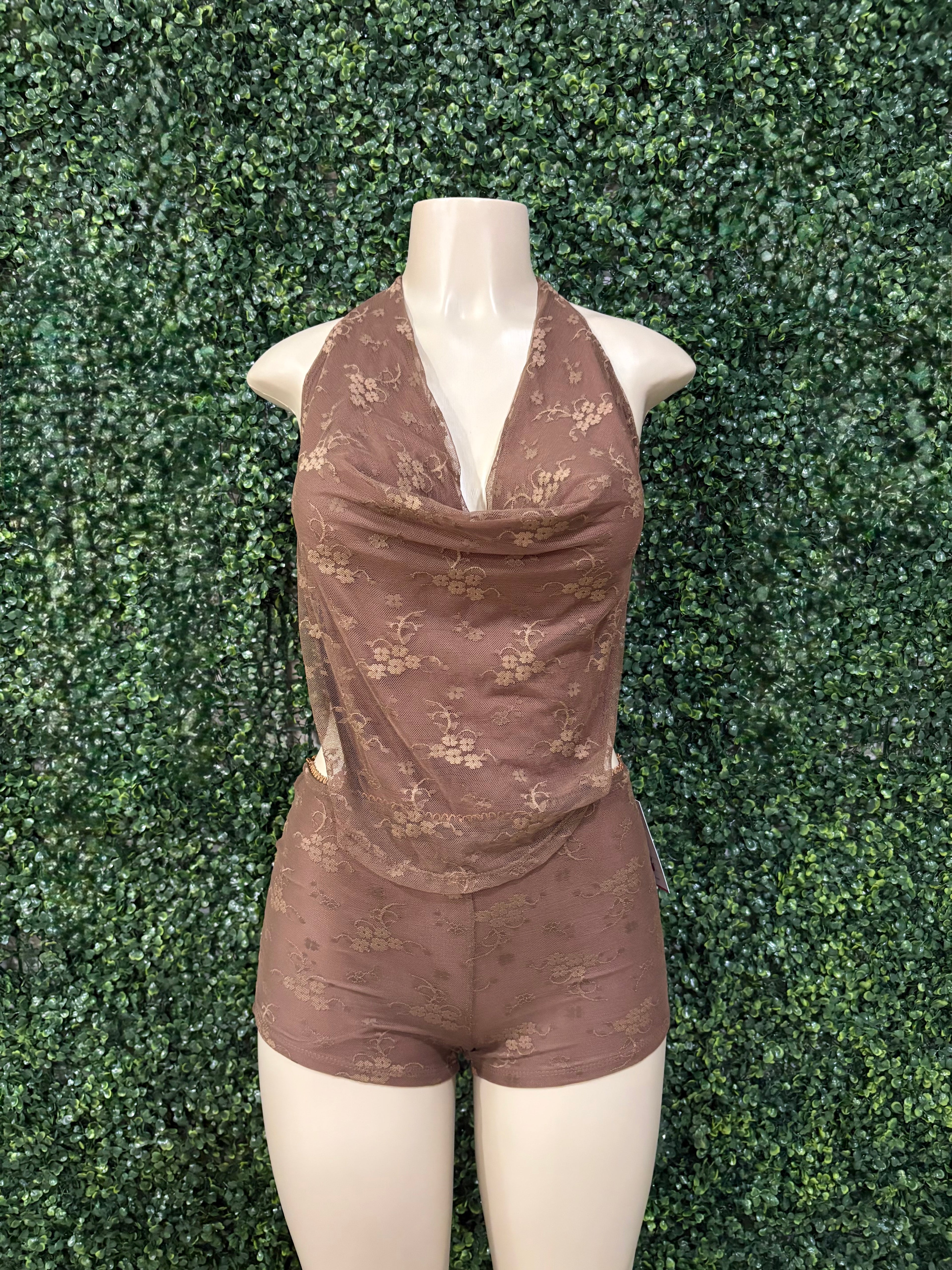 Mesh double lined one piece
