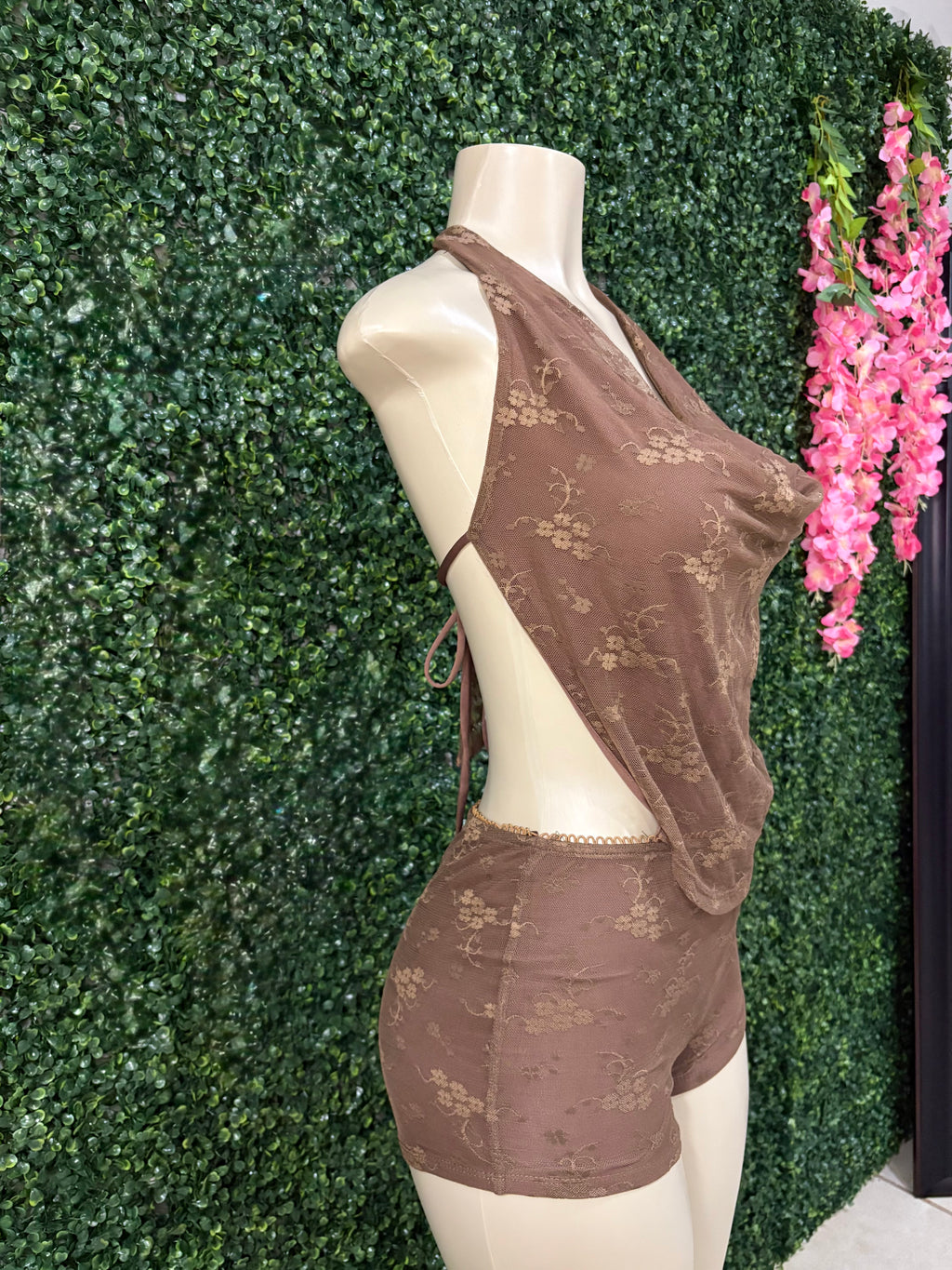 Mesh double lined one piece