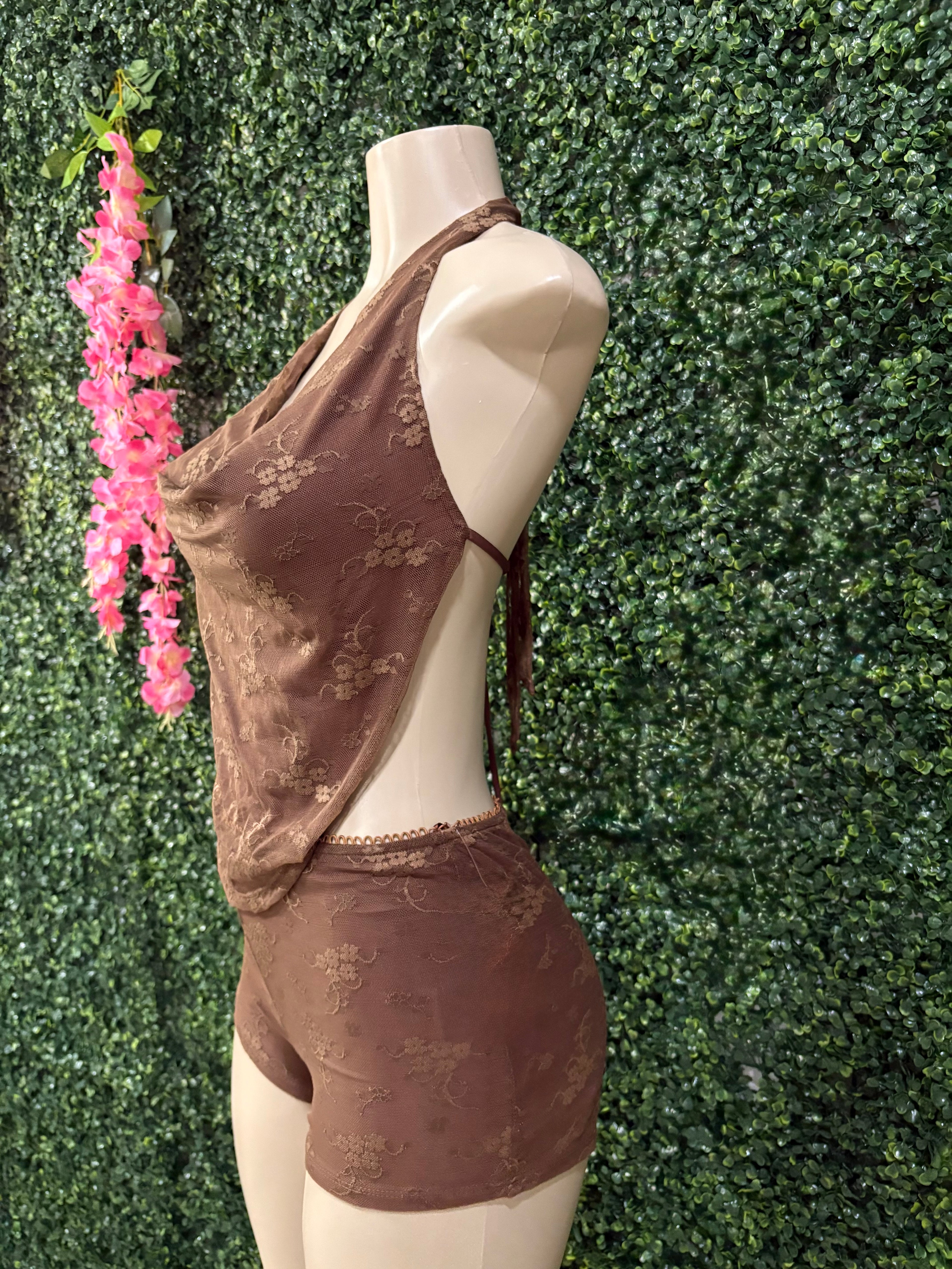 Mesh double lined one piece
