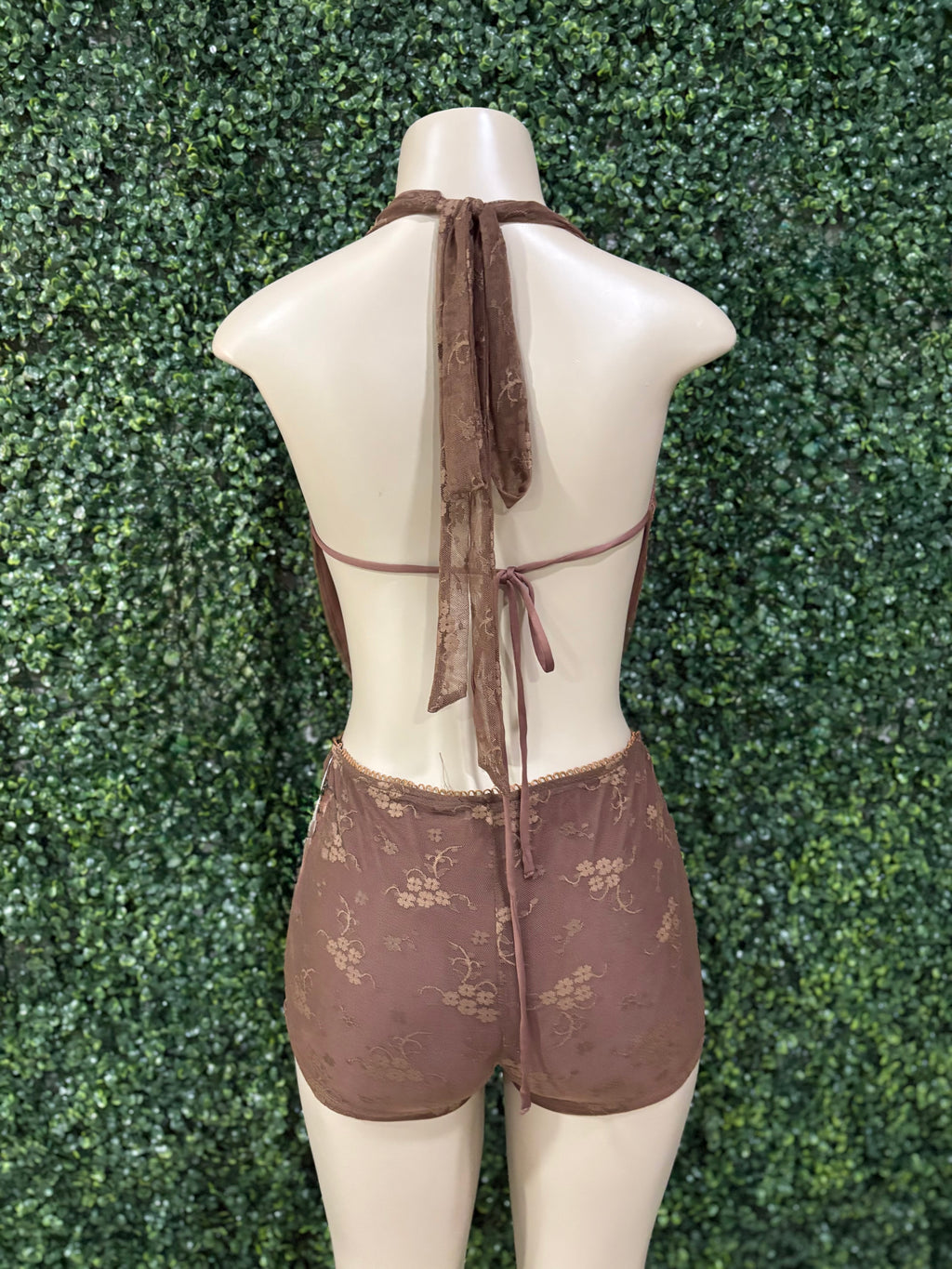 Mesh double lined one piece