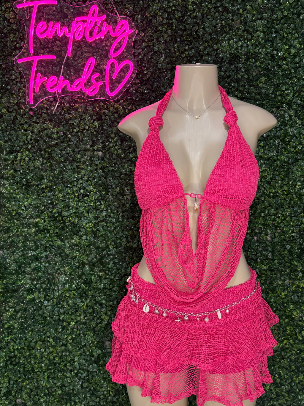 Halter top w/ mini skirt