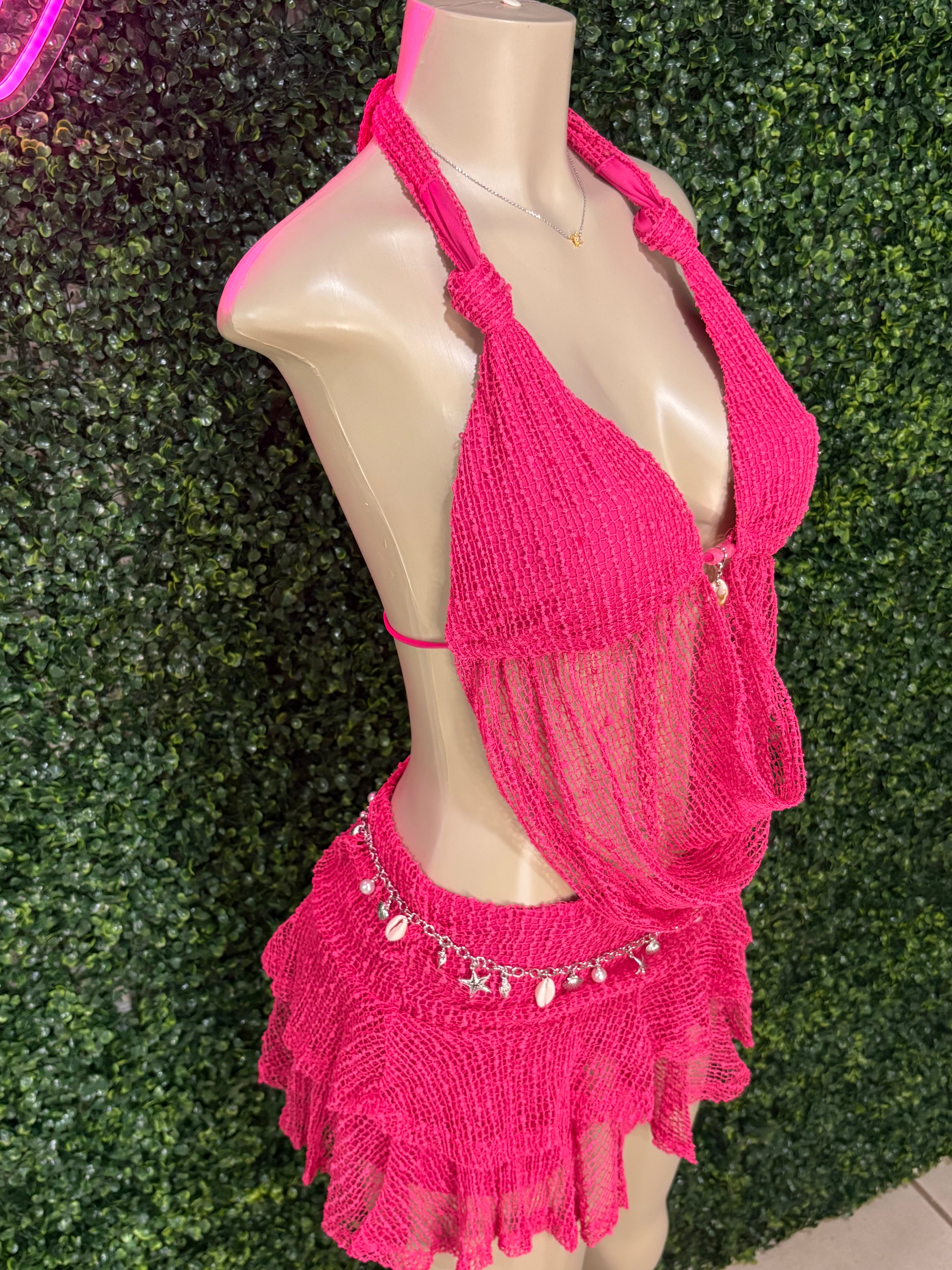 Halter top w/ mini skirt