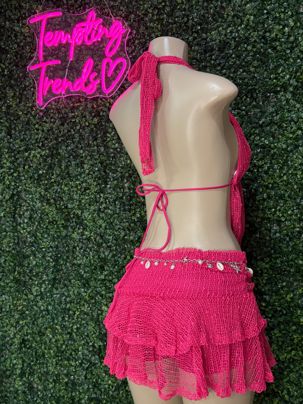 Halter top w/ mini skirt