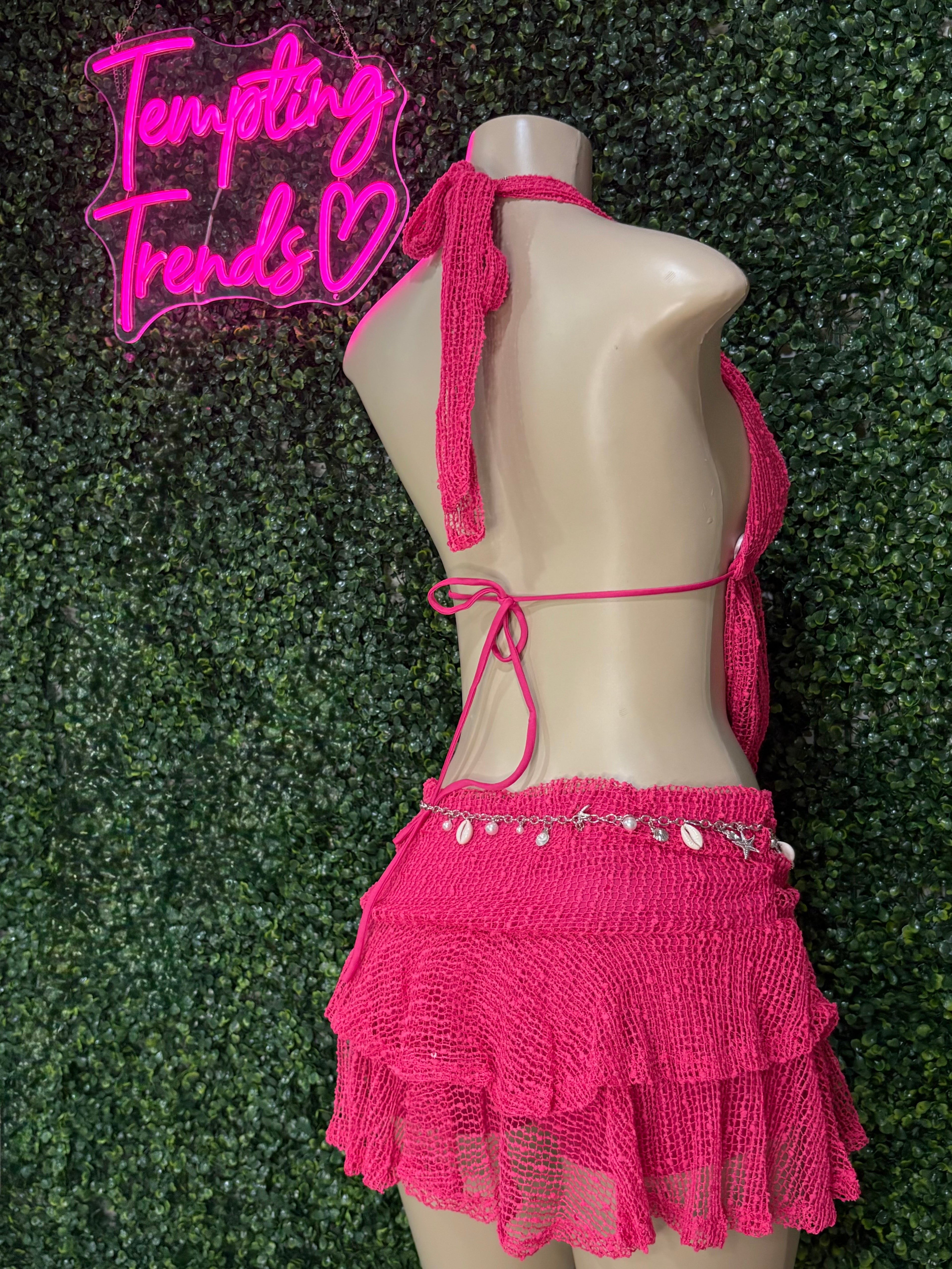 Halter top w/ mini skirt