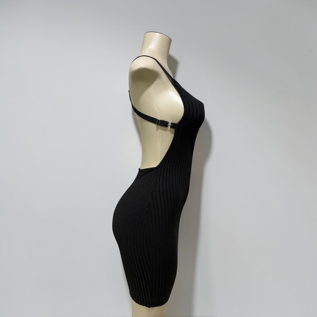 Strapped Open back dress